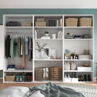 Caisson blanc GoodHome Atomia H. 225 x L. 100 x P. 58 cm