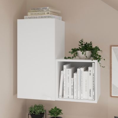 Caisson blanc GoodHome Atomia H. 37,5 x L. 37,5 x P. 35 cm