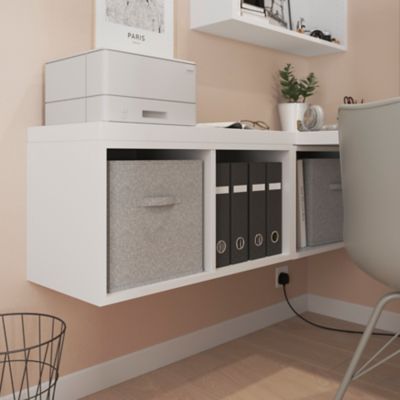 Caisson blanc GoodHome Atomia H. 37,5 x L. 75 x P. 35 cm