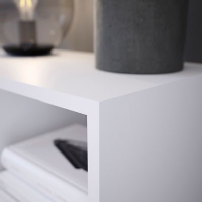 Caisson blanc GoodHome Atomia H. 37,5 x L. 75 x P. 35 cm
