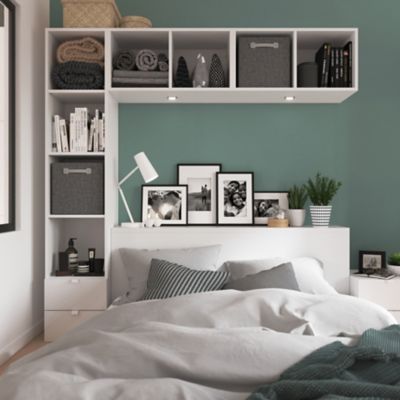 Caisson blanc GoodHome Atomia H. 37,5 x L. 75 x P. 35 cm