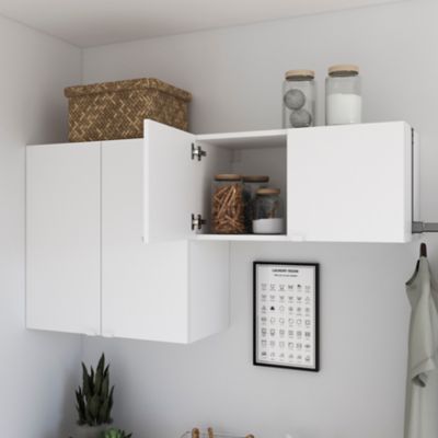 Caisson blanc GoodHome Atomia H. 37,5 x L. 75 x P. 35 cm