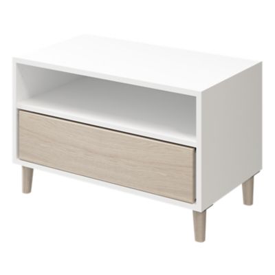 Caisson blanc GoodHome Atomia H. 37,5 x L. 75 x P. 45 cm