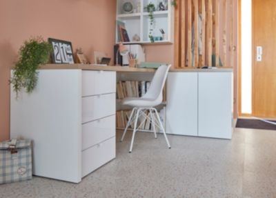 Caisson blanc GoodHome Atomia H. 75 x L. 50 x P. 58 cm