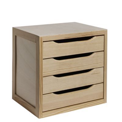 Caisson En Pin Coloris Taupe 3 Tiroirs Form Vitoria Castorama