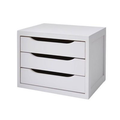 Caisson Coloris Chaux 3 Tiroirs Form Vitoria Castorama