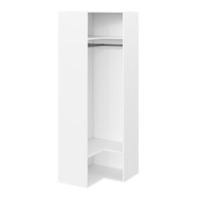 Caisson d'angle blanc GoodHome Atomia H. 225 x L. 75 x P. 45 cm