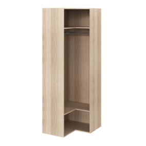 Caisson d'angle effet chêne GoodHome Atomia H. 225 x L. 75 x P. 45 cm