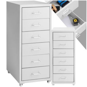 Caisson de bureau à roulettes en métal en acier