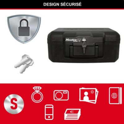 Caisson de sécurité ignifugé Master Lock - Petit format 5.2L