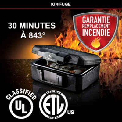 Caisson de sécurité ignifugé Master Lock - Petit format 5.2L