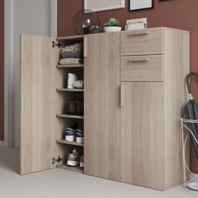 Caisson effet chêne GoodHome Atomia H. 112,5 x L. 37,5 x P. 35 cm