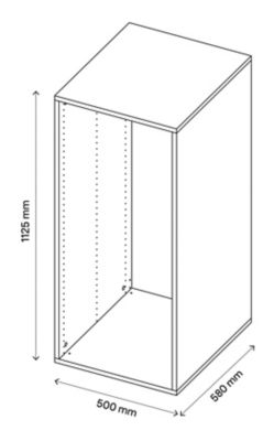 Caisson effet chêne GoodHome Atomia H. 112,5 x L. 50 x P. 58 cm