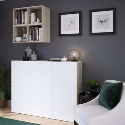 Caisson effet chêne GoodHome Atomia H. 37,5 x L. 75 x P. 35 cm