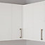 Caisson haut d'angle de cuisine 2 portes GoodHome Caraway Blanc H. 72 cm x l. 63 cm