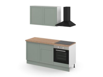 Caisson haut de cuisine Caraway GoodHome blanc H. 72 cm x L. 60 cm