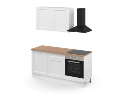 Caisson haut de cuisine Caraway GoodHome blanc H. 72 cm x L. 60 cm