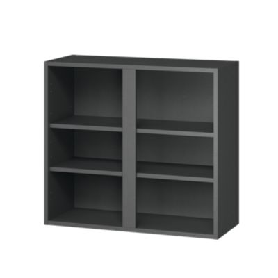 Caisson haut de cuisine GoodHome anthracite H. 72 cm x l. 80 cm
