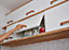 Caisson haut de cuisine GoodHome Caraway Blanc H. 36 cm x l. 60 cm