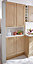Caisson haut de cuisine GoodHome Caraway Blanc H. 90 cm x l. 40 cm