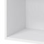 Caisson haut de cuisine ouvert GoodHome Caraway Blanc H. 36 cm x l. 50 cm