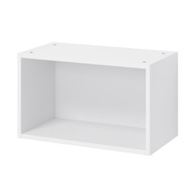 Caisson haut de cuisine ouvert GoodHome Caraway Blanc H. 36 cm x l. 60 cm