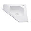 Caisson meuble sous vasque angle à poser Cooke & Lewis Waneta 46 cm + façade grise + plan vasque en céramique blanc