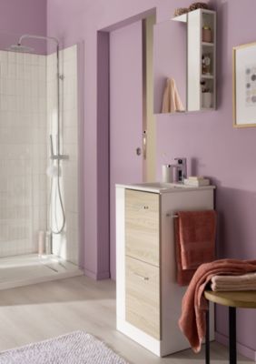 Caisson meuble sous vasque droit blanc Cooke & Lewis Waneta 43 cm