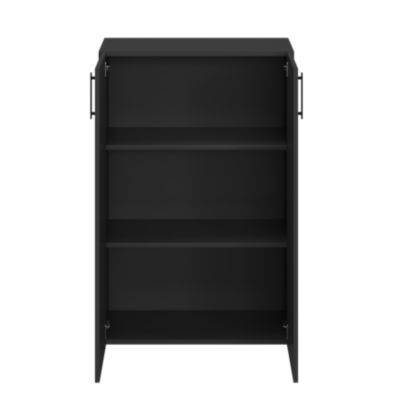 Caisson noir avec 2 portes GoodHome Atomia Noveleties H. 112,5 x L. 75 x P. 35 cm