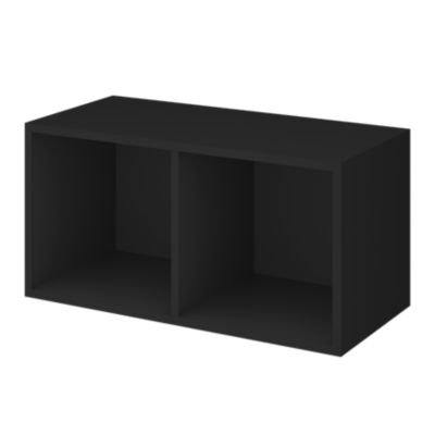 Caisson noir GoodHome Atomia H. 37 x L. 75 x P. 35 cm