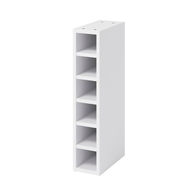 Caisson range bouteilles GoodHome Caraway Blanc H. 72 cm x l. 15 cm