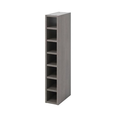 Caisson range bouteilles haut GoodHome Caraway Gris H. 90 cm x l. 15 cm