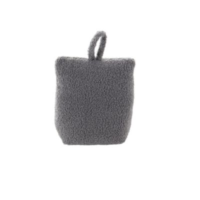 Cale-porte effet fourrure bouclette 1 kg , l. 10 x H. 17 cm, Tom