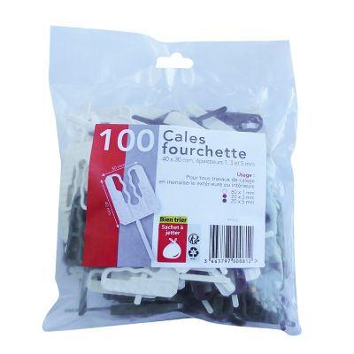 Cales fourchettes panachées (lot de 100)