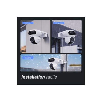 Caméra de surveillance Ezviz exterieure motorisee double optique H90 2K