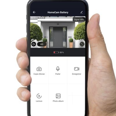 Caméra extérieure solaire Home Cam Battery application Avidsen Home - Avidsen - 127070