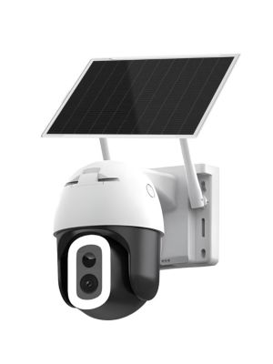 Caméra IP Extérieure Motorisée 4MP Ultra HD Solaire Autonome avec Éclairage LED 800 lm et WiFi Dual Band