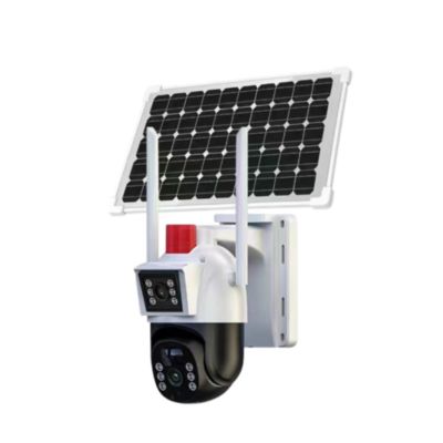 Caméra solaire Wifi Dual Lens 4MP Double angle de vue
