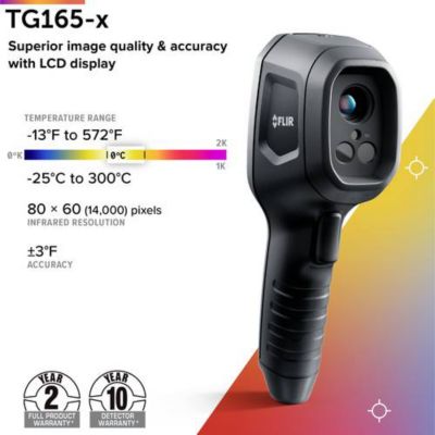 Caméra Thermique FLIR TG165-X MSX avec LED Intégrée et Appareil Photo Numérique