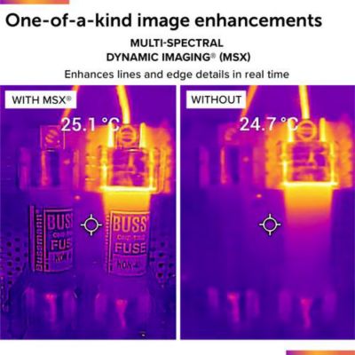 Caméra Thermique FLIR TG165-X MSX avec LED Intégrée et Appareil Photo Numérique