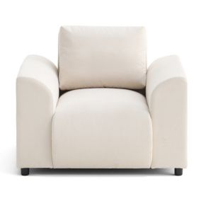 Camelia - fauteuil avec poche en velours - Lisa Design