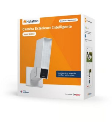 Caméra de surveillance extérieure connectée avec sirène Netatmo 2K 4MP blanc