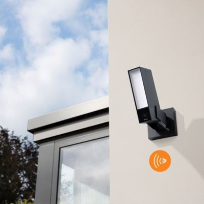 Caméra de surveillance extérieure connectée avec sirène Netatmo 2K 4MP noir