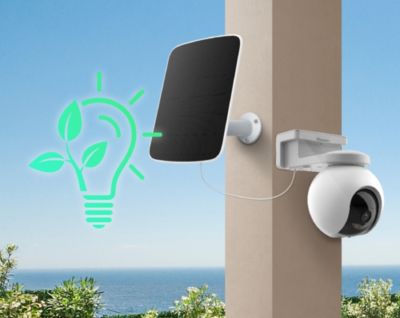 Caméra de surveillance extérieure connectée Ezviz HB8 avec panneau solaire