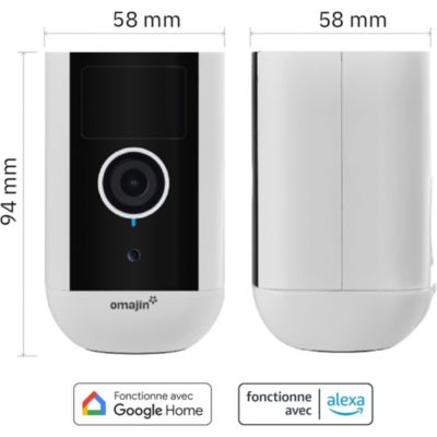 Caméra de surveillance extérieure sans fil avec batterie, Omajin by Netatmo