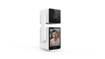Caméra de surveillance intérieure connectée motorisée avec écran Dio Connected Home