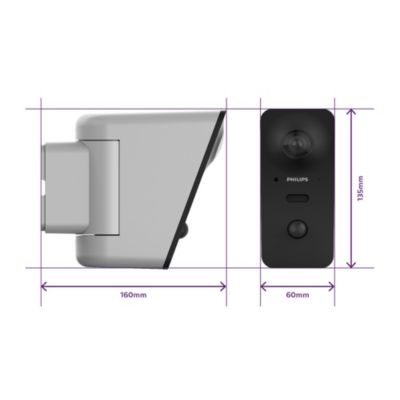 Caméra de vidéosurveillance extérieure Philips WelcomeEye