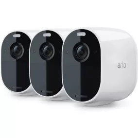 Caméra de vidéosurveillance sans fil Arlo Essential Spotlight 1080p blanche, lot de 3