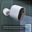 Caméra de vidéosurveillance sans fil Arlo Essential Spotlight 1080p blanche, lot de 3