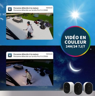 Caméra de vidéosurveillance sans fil Arlo Pro 5 Spotlight, lot de 2